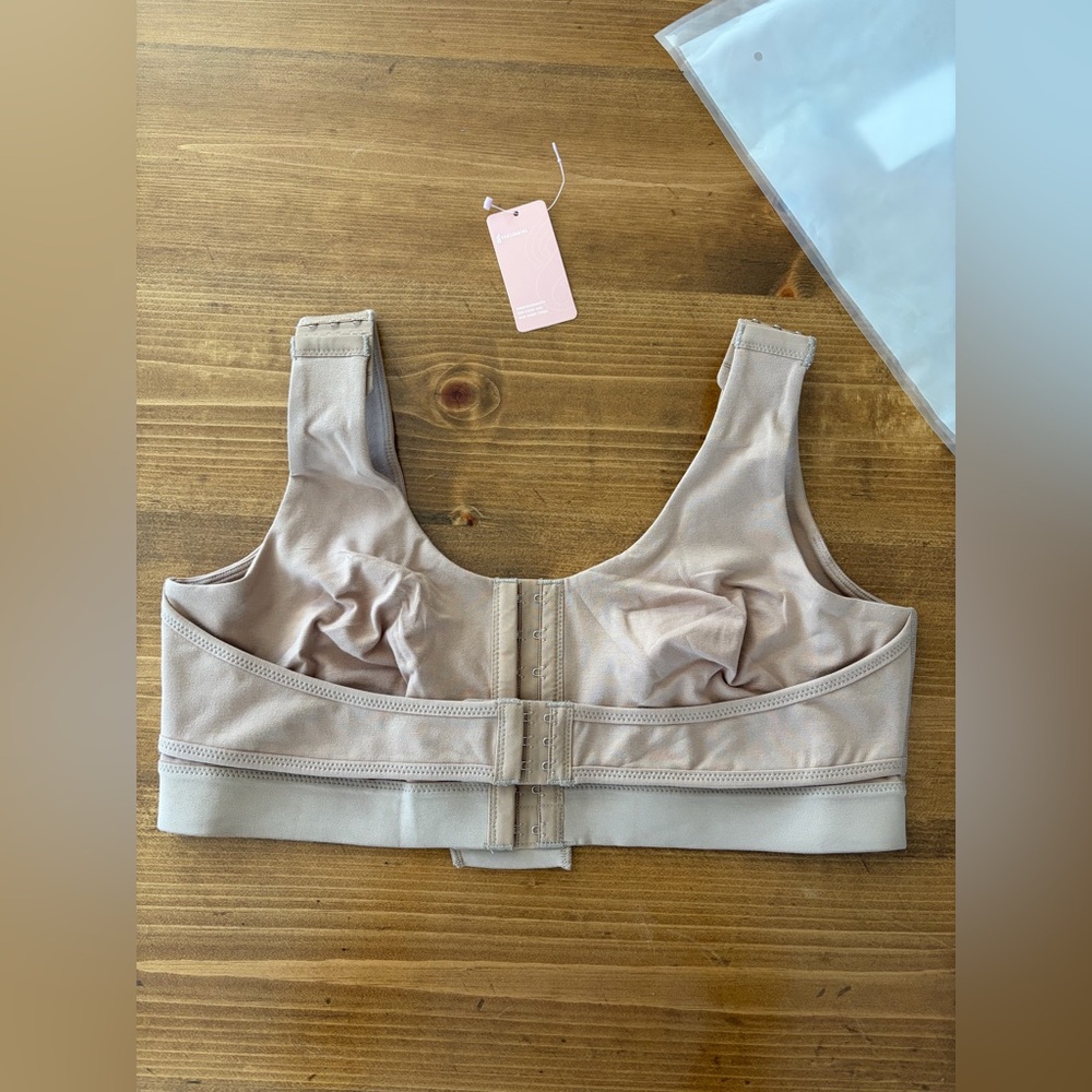 Elegant Beige Women's Post-surgical Bra.